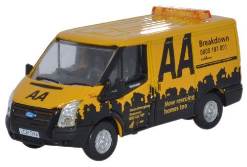Oxford Diecast 76FT016 Ford Transit MkV SWB Low Roof AA 1:76 Scale (OO)
