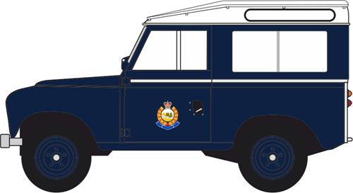 Oxford Diecast 76LR2AS004 Land Rover Series II Hong Kong Police - OO (1:76) Scale