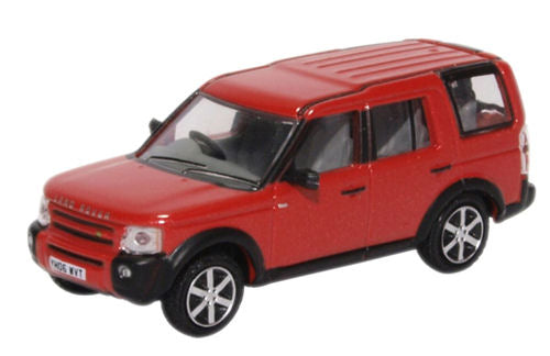 Oxford Diecast 76LRD008 Land Rover Discovery 3 Rimini Red Metallic 1:76 (OO)