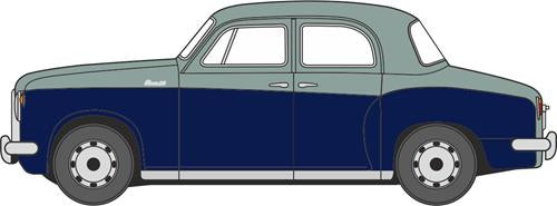 Oxford Diecast 76P4002 Rover P4 Steel Blue / Light Navy - OO Scale