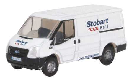 Oxford Diecast NFT012 Ford Transit MkV Stobart Rail Low - N Scale