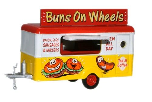 Oxford Diecast NTRAIL006 Mobile Trailer Buns on Wheels - N Scale