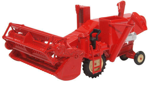 Oxford Diecast Combine Harvester Red (1:76 Scale)