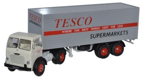 Oxford Haulage 76LO001 OO Scale Leyland Octopus with box trailer - Tesco
