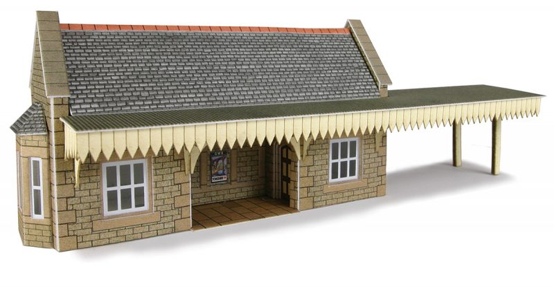 Metcalfe PN139 Stone Built Wayside Station Shelter Kit - N Scale