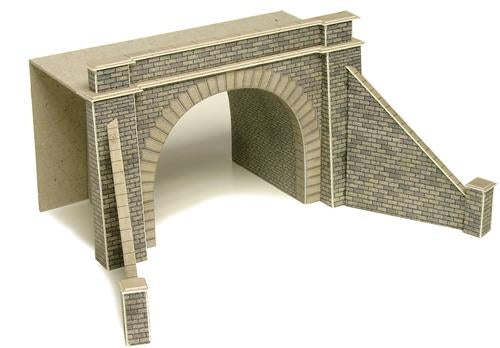 Metcalfe PN142 Double Track Tunnel Entrances Card Kit - N Scale
