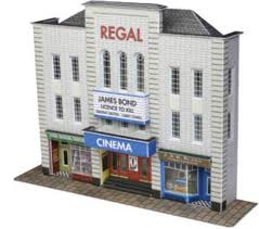 Metcalfe PN170 Cinema and shop (low relief) - N Scale