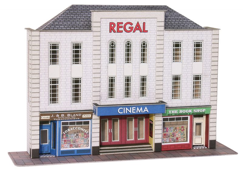 Metcalfe PO206 Low Relief Cinema and Shops Card Kit - OO / HO Scale