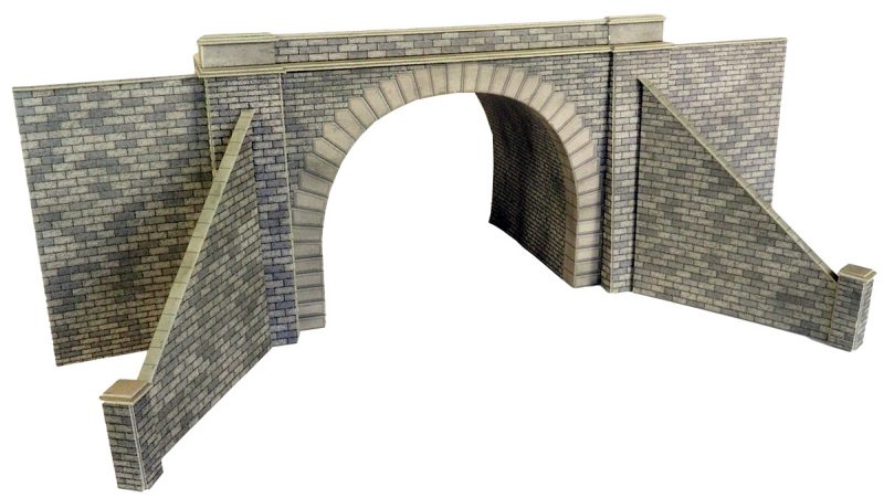 Metcalfe PO242 Double Track Tunnel Entrances Card Kit  - OO / HO Scale