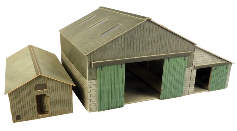 Metcalfe PO252 Manor Farm Buildings Card Kit - OO / HO Scale