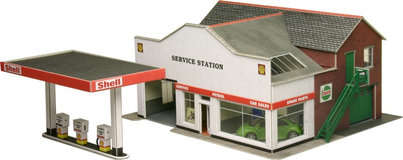 Metcalfe PO281 Service Station Card Kit - OO / HO Scale