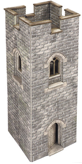 Metcalfe PO292 Castle Watch Tower Card Kit -  OO/HO Scale
