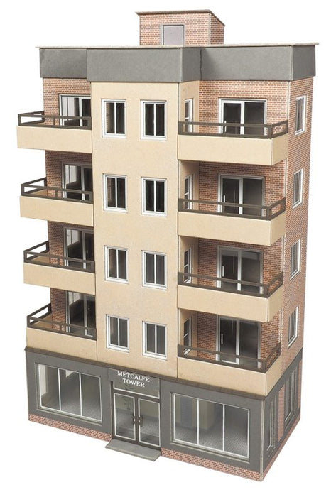 Metcalfe PO360 Low Relief Tower Block Card Kit - OO / HO Scale