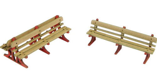 Metcalfe PO502 Platform Benches (Laser Cut Card Kit) - OO / HO Scale