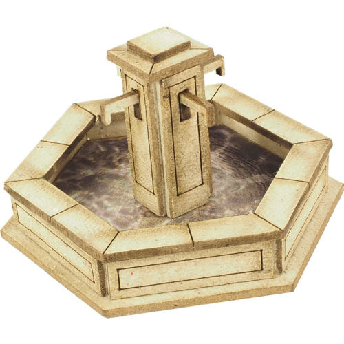 Metcalfe PO522 Stone Fountain (Laser Cut Card Kit) - OO / HO Scale