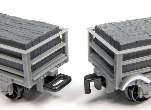 Peco GR-105 Hook & Eye Close Couplers for Wagons (12 sets) - OO9 Gauge