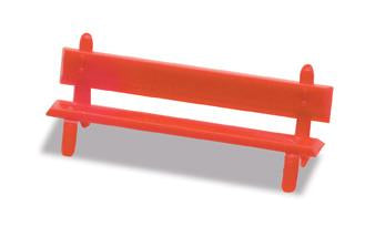 Peco LK-26 Platform Seats - Red (Contains 12 seats)  - OO Scale