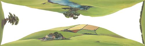 Peco SK-14 Conversion Landscape Scenic Background - Large (228mm x 736mm) Suitable for Scales Z to O