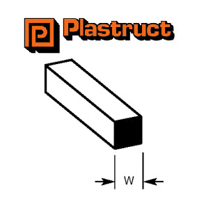 Plastruct MS-20 Square Rod - Plastic (0.5mm)