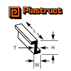 Plastruct ZFS-2 "Z" Section (1.6mm x 1.0mm)