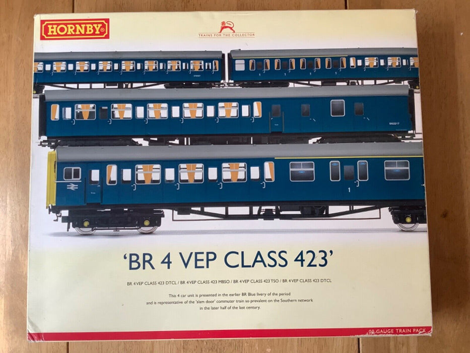 MON Hornby R2946 'BR 4 VEP Class 423 in Rail Blue Livery -  OO Gauge