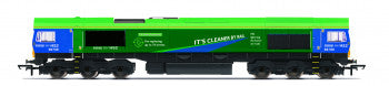 Hornby R30151 Class 66 Co-Co Diesel Locomotive Number 66796 named "The Green Progressor" in  GBRF (HS2) Livery - OO Gauge