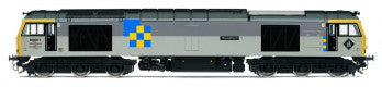 Hornby R30156 Railfreight Construction Class 60 Diesel Locomotive Number 60001 named "Steadfast" (Triple Grey Livery) - OO Gauge