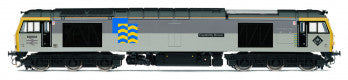 Hornby R30157 Railfreight Petroleum Class 60 Diesel Locomotive Number 60002 named "Capability Brown" (Triple Grey Livery) - OO Gauge