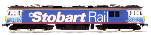 Hornby R3057 Class 92 Electric Locomotive Nr 92017 in Stobart Rail Livery named "Bart the Engine"  - OO Scale ** Ex Shop Stock**