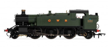Hornby R3719 GWR Class 51XX Large Prairie 2-6-2T Steam Locomotive Number 4154 in GWR Green -  DCC Ready - OO Gauge