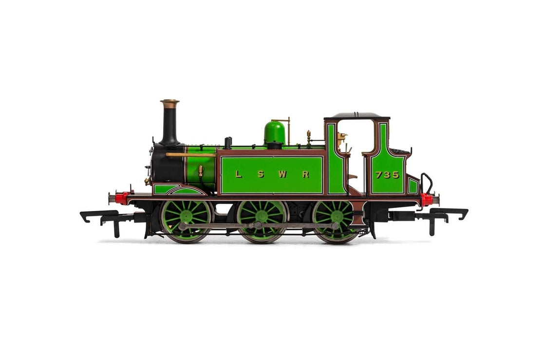 Hornby R3846 LSWR Terrier 0-6-0 Steam Locomotive Number 735 in LSWR Green Livery - OO Gauge