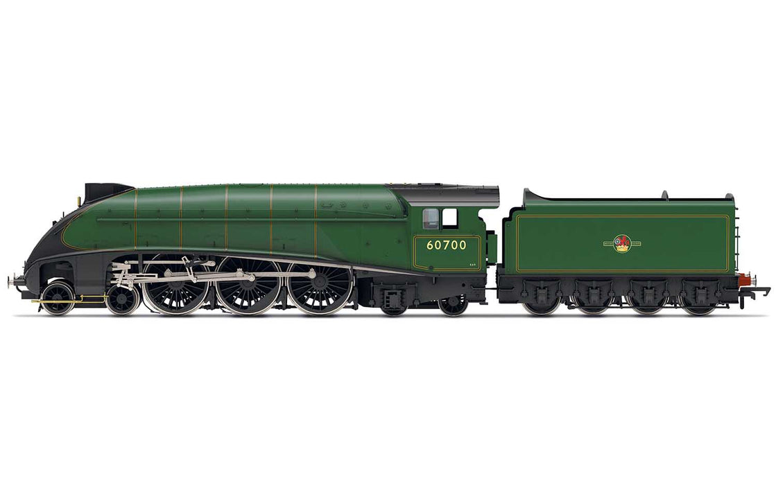 Hornby R3980 LNER / BR Class W1 Rebuilt 4-6-4 Steam Locomotive Number 60700 in BR Green / Late Crest - OO Scale