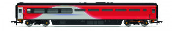 Hornby R40251 LNER Mk3 Slam Door TRFB Coach Number 40711 in LNER Red / Silver unbranded  livery - OO Gauge
