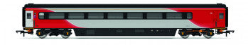 Hornby R40252 LNER Mk3 Slam Door TGS Coach Number 44063 in LNER Red / Silver unbranded  livery - OO Gauge