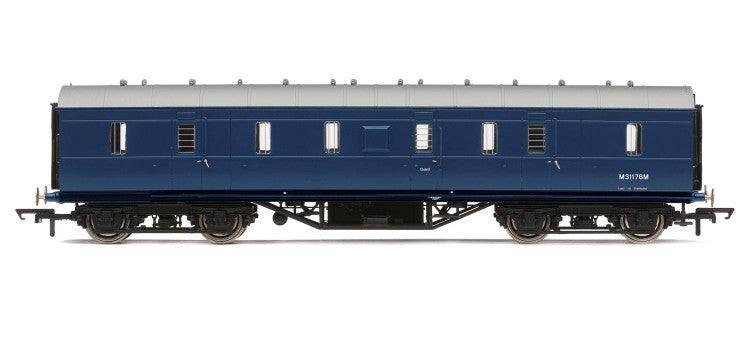 Hornby R4606 BR (ex LMS) 50ft Full Brake in BR Blue Livery - OO Scale