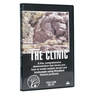 Woodland Scenics R970 "The Clinic" Demonstration DVD of how to model realistic terrain and landscape  -  A "How To" DVD