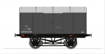 Rapido Trains 902008 Gunpowder Van - RCH Pattern in LNER Grey (Late) Nr N260936 - OO Gauge