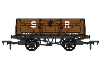 Rapido Trains 907003 SECR 12T 7 Plank Open Wagon (Diagram 1355) in SR Brown Nr 9601 - OO Gauge