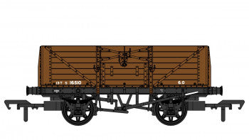 Rapido Trains 907007 SECR 12T 7 Plank Open Wagon with Rail (Diagram 1355) in SR Brown (Pre 1936) Nr S16510 - OO Gauge