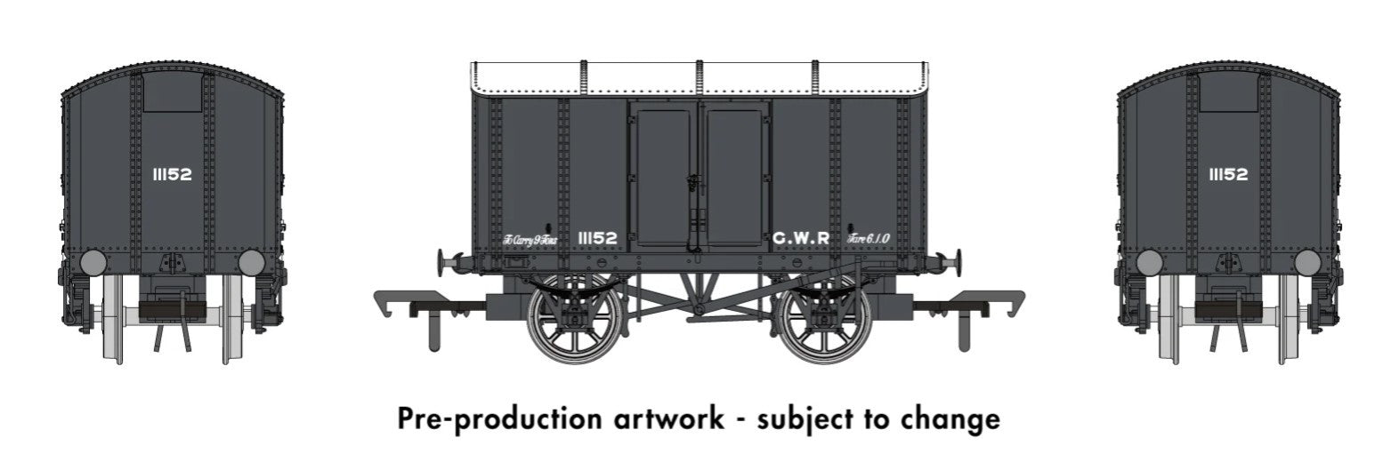 Rapido Trains 908001 "Iron Mink" Van No.11152 in GWR Grey (Pre 1904 Lettering) - OO Gauge