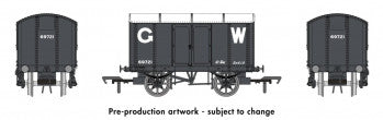 Rapido Trains 908003 "Iron Mink" Van No.69721 in GWR Grey (25* Lettering) - OO Gauge