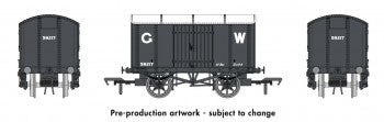 Rapido Trains 908004 "Iron Mink" Van No.59217 in GWR Grey (16* Lettering) - OO Gauge