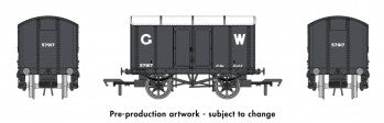 Rapido Trains 908005 "Iron Mink" Van No.59717 in GWR Grey (16* Lettering) - OO Gauge