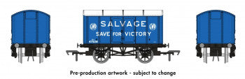 Rapido Trains 908009 "Iron Mink" GWR Van No.47528 with Blue Sides / Ends with legend "Salvage for Victory" and GWR in white - OO Gauge
