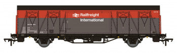 Rapido Trains 910008 Ferry Van (1/227) No.21 70 2380 249-9 in BR Railfreight Red / Grey Livery (VIX TOPS code) - OO Gauge