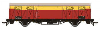 Rapido Trains 910012 Ferry Van (1/227) No.KDB787210 in SATLINK Red/Yellow Livery ZJX TOPS code  - OO Gauge