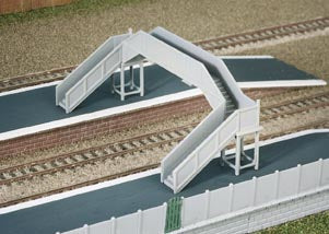 Ratio 222 Concrete Footbridge Kit - N Scale