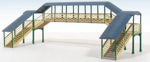 Ratio 248 Modular Covered Footbridge Kit (coloured plastic pieces as per picture) - N Scale