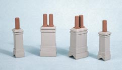 Ratio 307 Chimneys and Chimney Pots Kit - N Scale