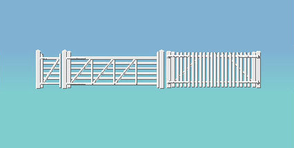 Ratio 420 GWR Station Fencing / Ramps / Gate Kit - OO / HO Scale